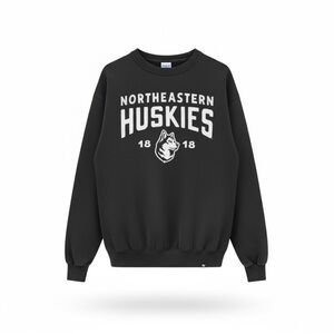 47 Brand Northeastern Huskies Black Sweater, NEW